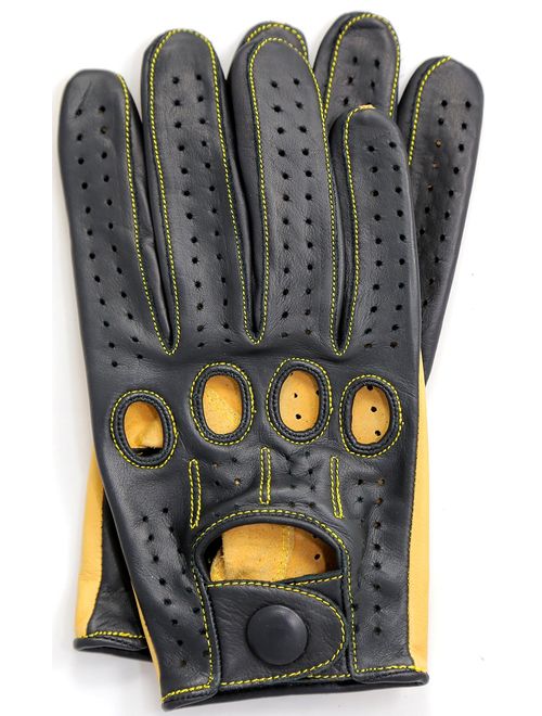 Riparo Genuine Leather Full-finger Driving Gloves