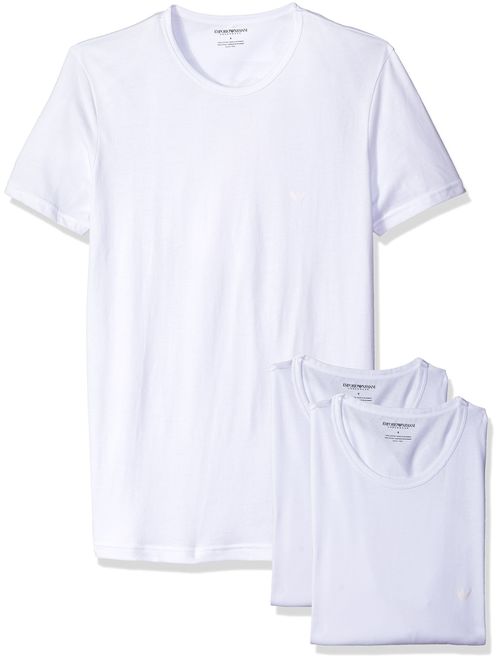 Emporio Armani Men's Cotton Crew Neck T-Shirt, 3-Pack