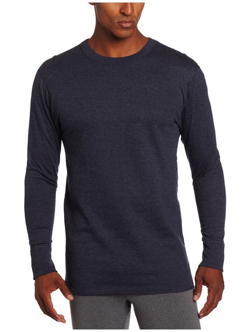 Champion Duofold Men's Solid Long Sleeve Mid Weight Wicking Crew Neck Top