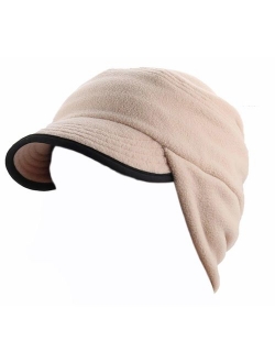 Mens Winter Fleece Earflap Cap with Visor