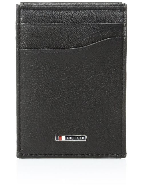 Tommy Hilfiger Men's Leather Slim Front Pocket Wallet