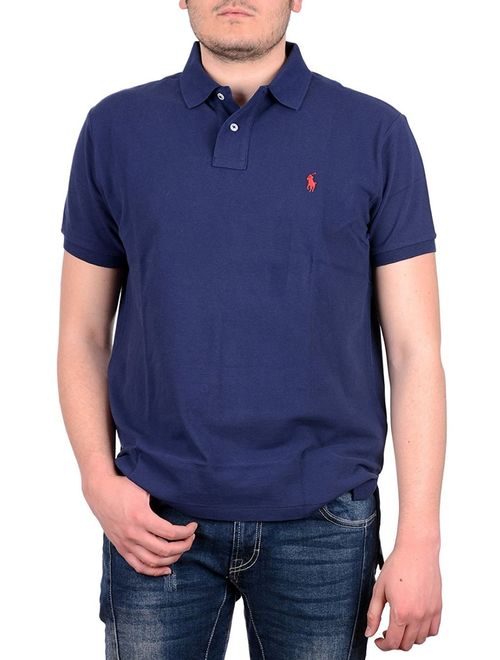 Polo Ralph Lauren Mens Custom Fit Mesh Polo Shirt