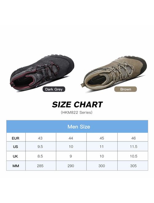 Clorts Waterproof Men's Hiking Boots Outdoor Lightweight Work Shoes Backpacking Trekking Trails