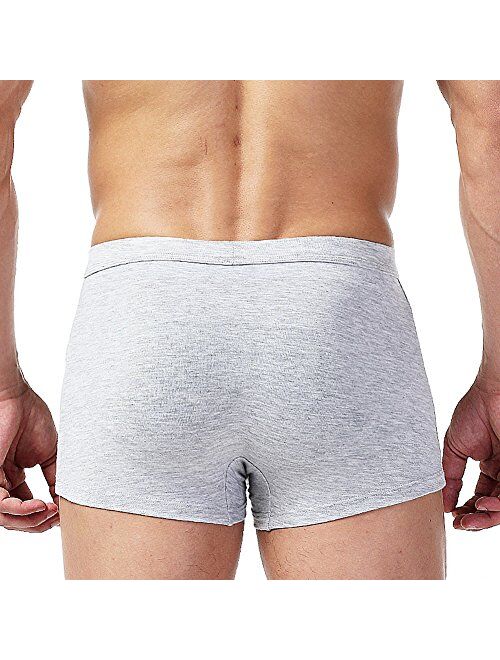 Men's Seamless Boxer Brief Stretchable Underwear 3D Printing 3-pcs Set, Sexy Hipster Wolf Animals