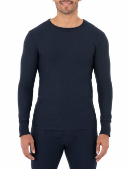 SUPER VALUE 2 Pack Men's & Big Men's Waffle Thermal Underwear Crew