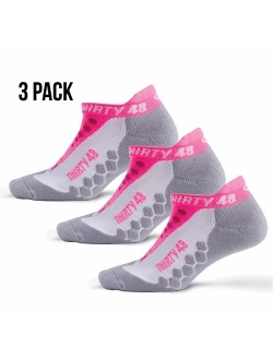 Thirty 48 Running Socks for Men and Women Features Coolmax Fabric That Keeps Feet Cool & Dry - 1 Pair or 3 Pairs