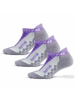 Thirty 48 Running Socks for Men and Women Features Coolmax Fabric That Keeps Feet Cool & Dry - 1 Pair or 3 Pairs