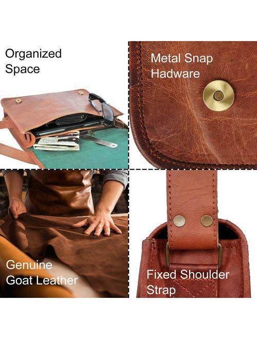 Rustic Town 13 inch Vintage Crossbody Genuine Leather Laptop Messenger Bag (For 13.3 inch Laptops)