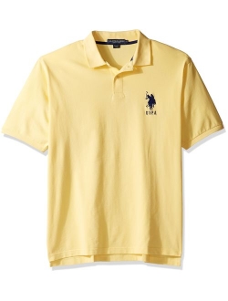 Men's Big and Tall Big & Tall Solid Short-Sleeve Pique Polo Shirt