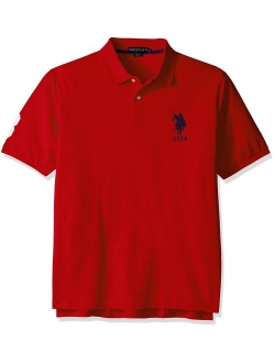 Men's Big and Tall Big & Tall Solid Short-Sleeve Pique Polo Shirt