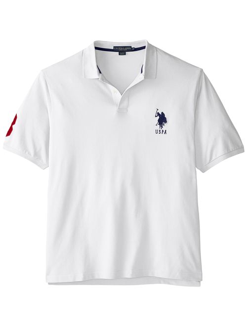 U.S. Polo Assn. Men's Big and Tall Big & Tall Solid Short-Sleeve Pique Polo Shirt