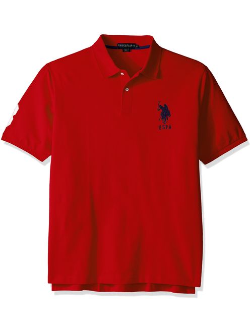 U.S. Polo Assn. Men's Big and Tall Big & Tall Solid Short-Sleeve Pique Polo Shirt