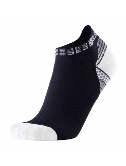 Compression Running Socks Athletic Anti-Blister No Show Low Cut Ankle for Men and Women Moisture Wicking