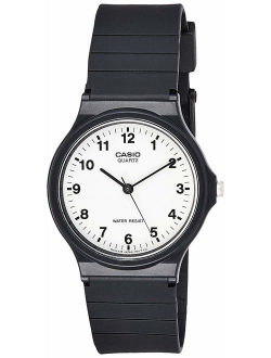 Men's Quartz Resin Casual Watch, Color:Black (Model: MQ24-7B)