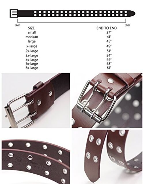 NYFASHION101 Solid Rich Fashion Color Double Grommet Belt