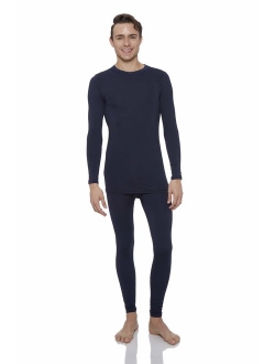 Thermal Underwear for Men Fleece Lined Thermals Men's Base Layer Long John Set