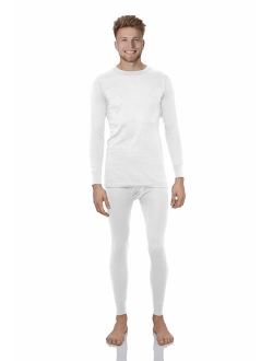 Thermal Underwear for Men Fleece Lined Thermals Men's Base Layer Long John Set