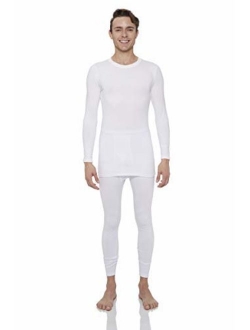 Thermal Underwear for Men Fleece Lined Thermals Men's Base Layer Long John Set