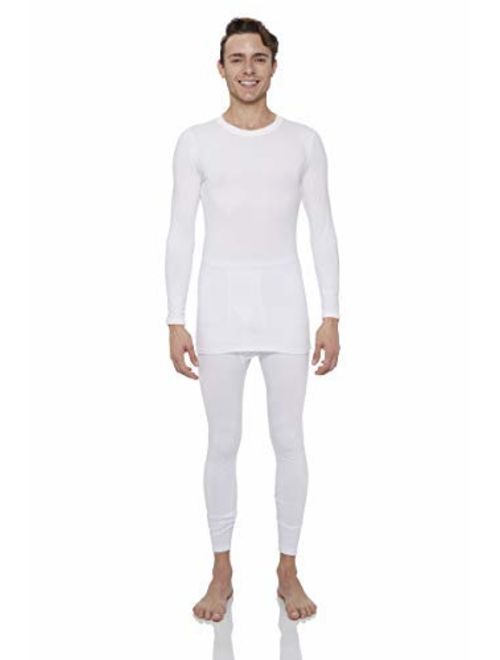 Rocky Thermal Underwear for Men Fleece Lined Thermals Men's Base Layer Long John Set