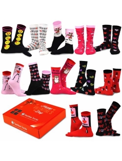 TeeHee Special (Holiday) 12-Pairs Socks with Gift Box.