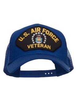 e4Hats.com US Air Force Veteran Military Patched Mesh Cap