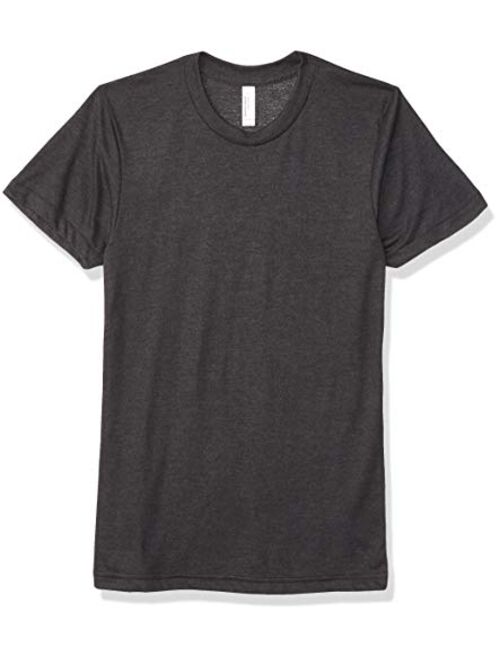 American Apparel Men's Short Sleeve Crew Neck Track T- Shirt