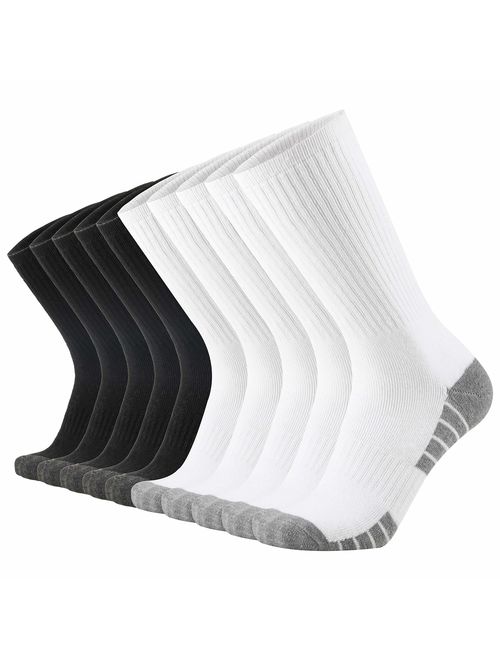 ONKE Cotton Moisture Wicking Work Training Cushion Crew Socks Men Pack