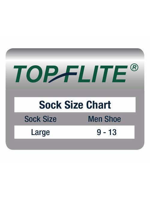 Top Flite Men's Sport Full Cushion Quarter Socks 3 Pair Pack