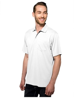 Tri-Mountain Men's 5 oz Moisture Wicking Polyester Shirt w/Pocket