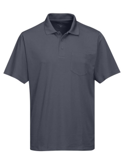 Tri-Mountain Men's 5 oz Moisture Wicking Polyester Shirt w/Pocket