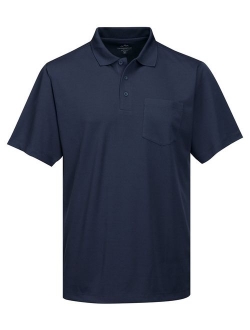 Tri-Mountain Men's 5 oz Moisture Wicking Polyester Shirt w/Pocket