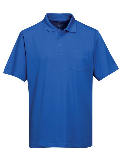 Tri-Mountain Men's 5 oz Moisture Wicking Polyester Shirt w/Pocket