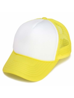 Youth Mesh Trucker Cap - Adjustable Hat (S, M Sizes)