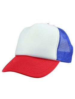 Youth Mesh Trucker Cap - Adjustable Hat (S, M Sizes)