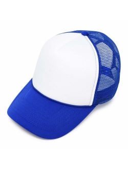 Youth Mesh Trucker Cap - Adjustable Hat (S, M Sizes)