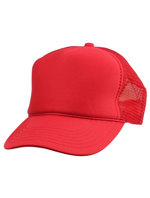 DALIX Youth Mesh Trucker Cap - Adjustable Hat (S, M Sizes)