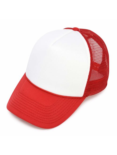 DALIX Youth Mesh Trucker Cap - Adjustable Hat (S, M Sizes)
