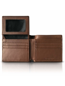 RFID Blocking Leather Wallets For Men, Black or Brown