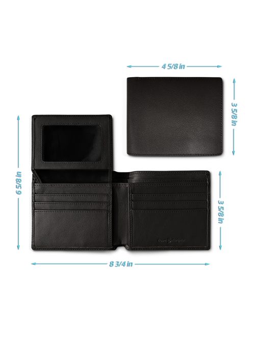 RFID Blocking Leather Wallets For Men, Black or Brown