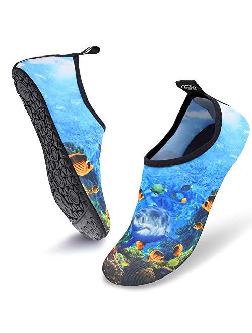 Deevike Aqua Socks Water Shoes Barefoot Yoga Socks Quick-Dry Surf Swim Shoes for Women Men