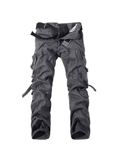 Keybur Men's Cotton Casual Military Army Cargo Camo Combat Work Pants