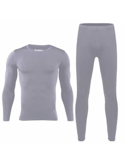 HEROBIKER Mens Thermal Underwear Set Skiing Winter Warm Base Layers Tight Long Johns Tops & Bottom Set with Fleece Lined