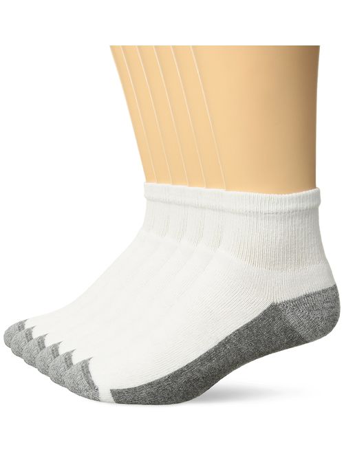 Hanes Men's 6-Pack Comfortblend Full Foot Max Cushion Double Tough Ankle Socks