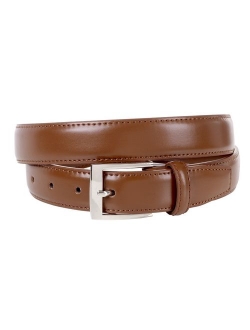 Sportoli Mens Classic Genuine Leather Metal Buckle Uniform Casual or Dress Belt