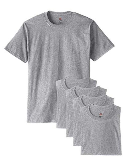 Hanes Cotton Solid Short Sleeve Crew Neck 5 Pack ComfortSoft T-Shirt - 5280