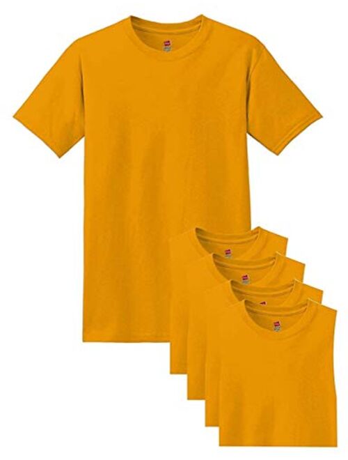 Hanes Cotton Solid Short Sleeve Crew Neck 5 Pack ComfortSoft T-Shirt - 5280