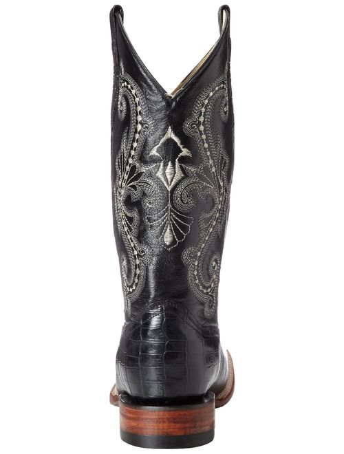 Ferrini Men's Print Belly Alligator S-Toe Western Boot