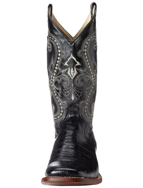 Ferrini Men's Print Belly Alligator S-Toe Western Boot