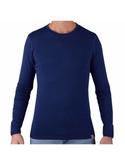 MERIWOOL Mens Base Layer - 100% Merino Wool Midweight Long Sleeve Thermal Shirt