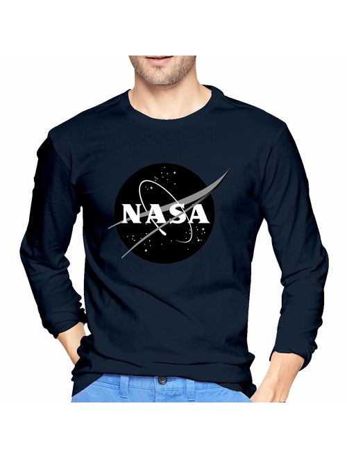 NASA Long Sleeve Shirt Meatball Logo Space Shuttle Rocket Science Geek Tee